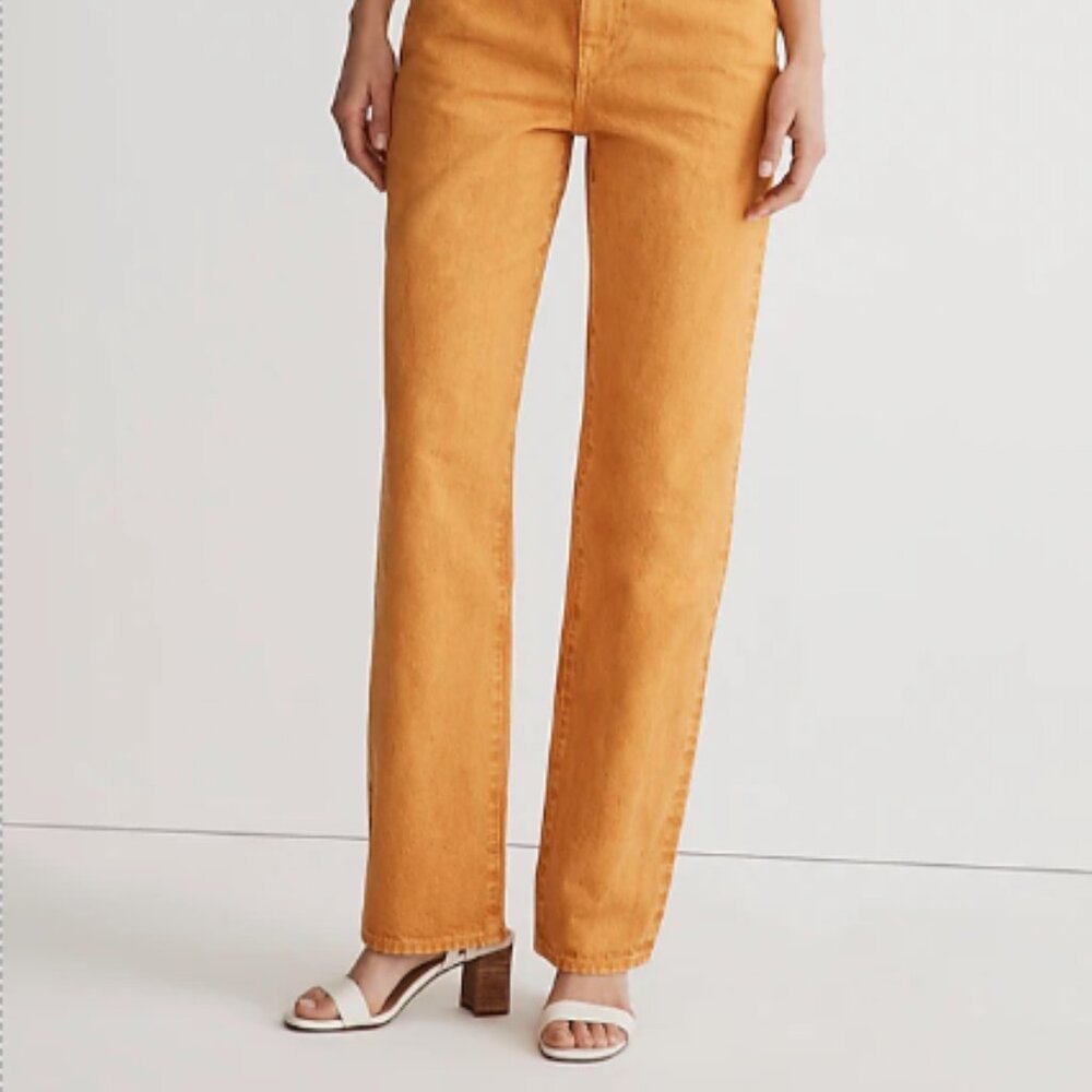 MADEWELL | Baggy Straight Jean Garment-Dyed Edition Ochre Fresco